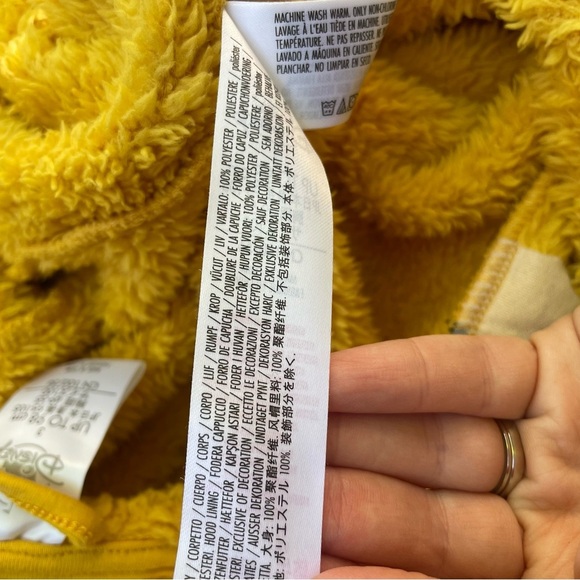 Disney Simba Yellow One Piece Costume Pajama Baby Kids Size 3 - Picture 14 of 15